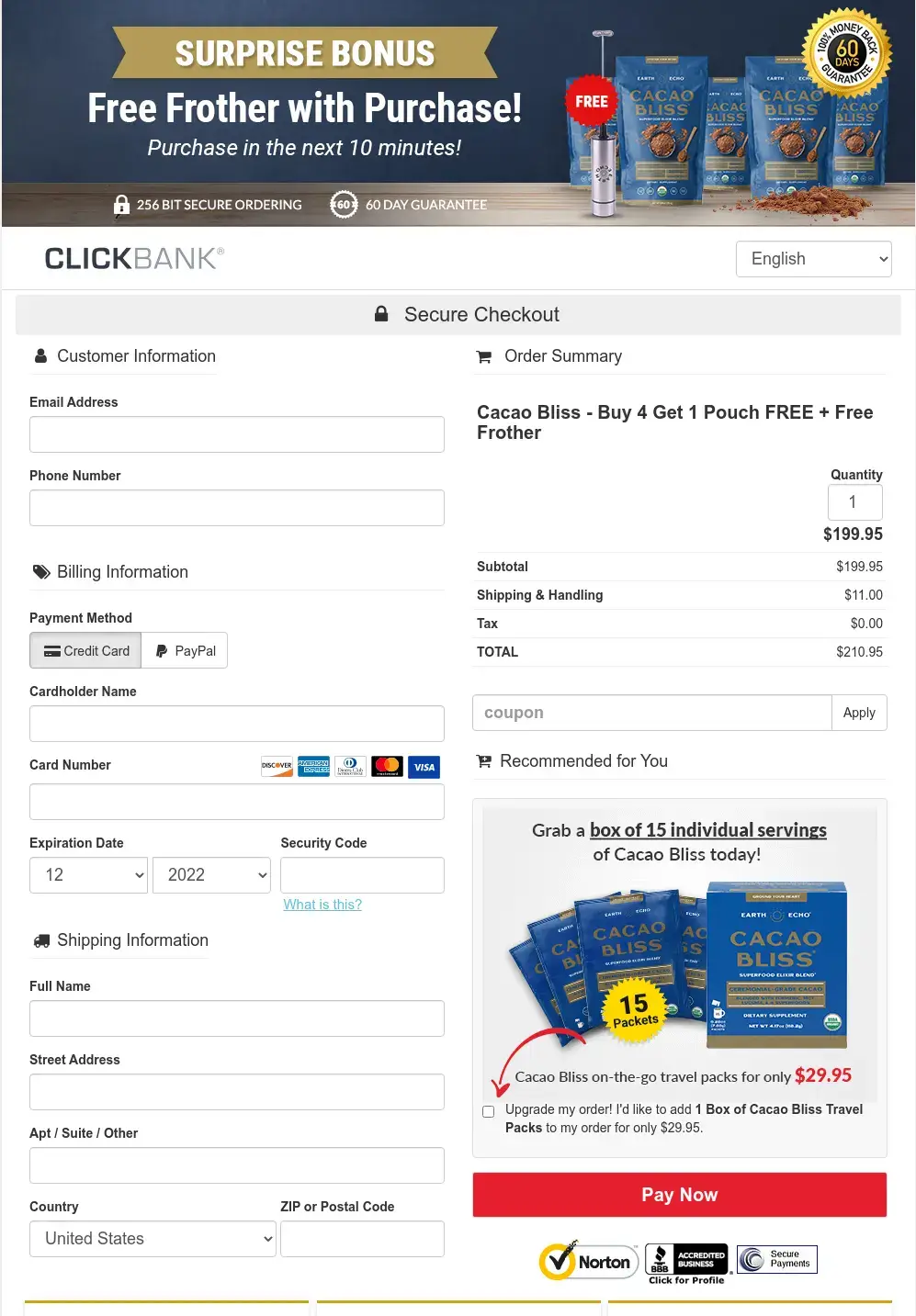 Cacao-Bliss-Checkout-Page